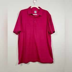 Callaway Polo Shirt Professional Golf Short Sleeve Collar Vibrant Pink Men L
